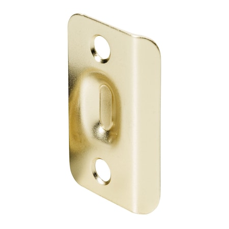 Pamex Round Corner Strike for Ball Catch Bright Brass Finish DD05100PB